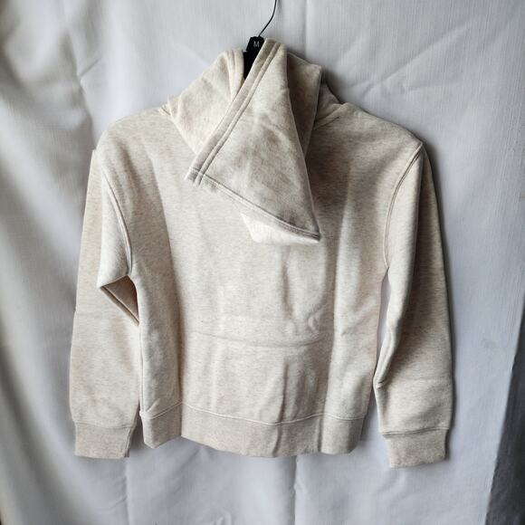 GAP Youth Fleece Beige Hoodie Unisex Y2K Cozycore Medium New With Tags - Picture 4 of 11